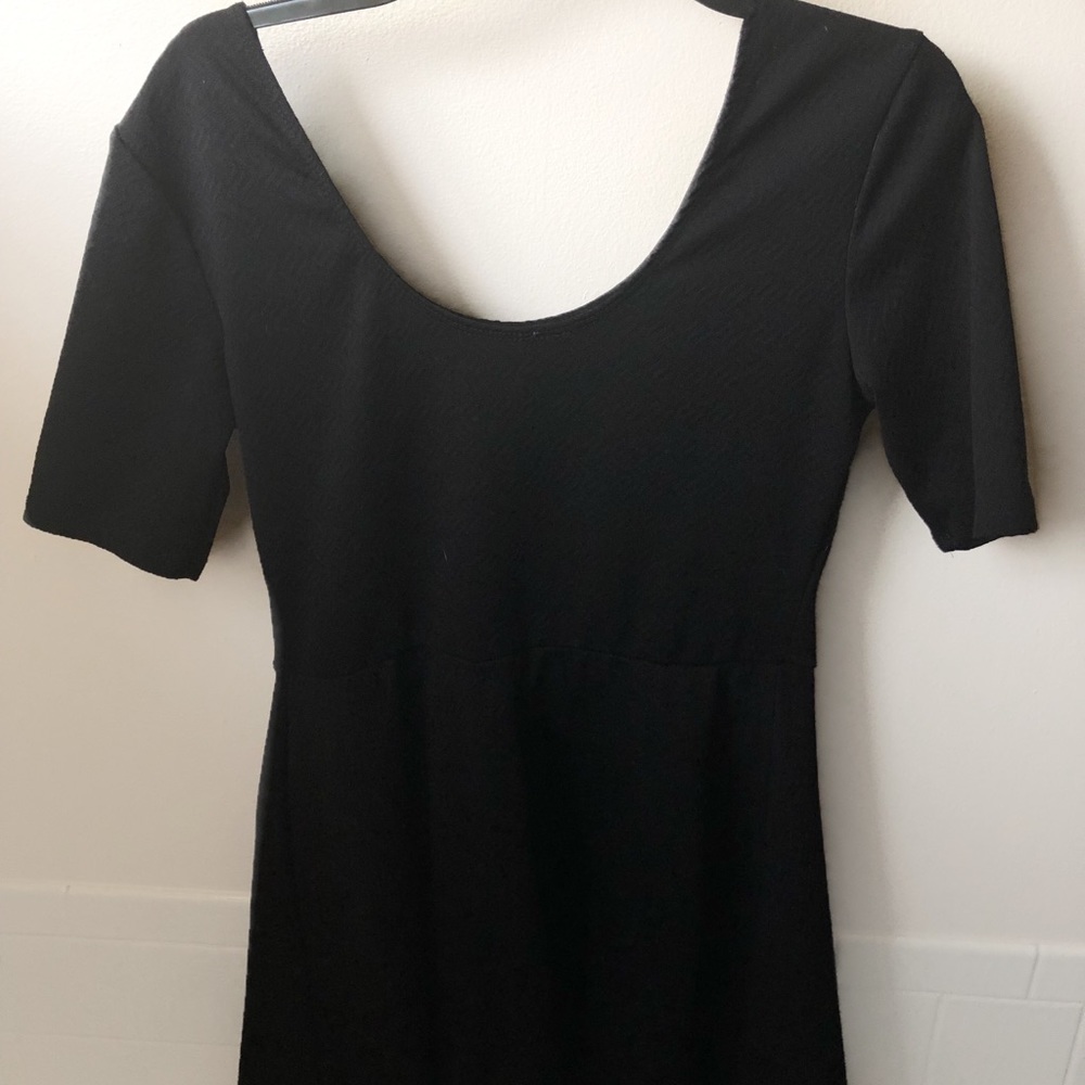 Black skater style dress